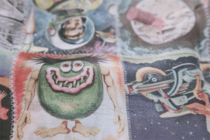 Pherrow's Space Pattern Hawaiian Shirt Rayon 26S-SPACE35TH Made in Japan Short Sleeve Fade Multi