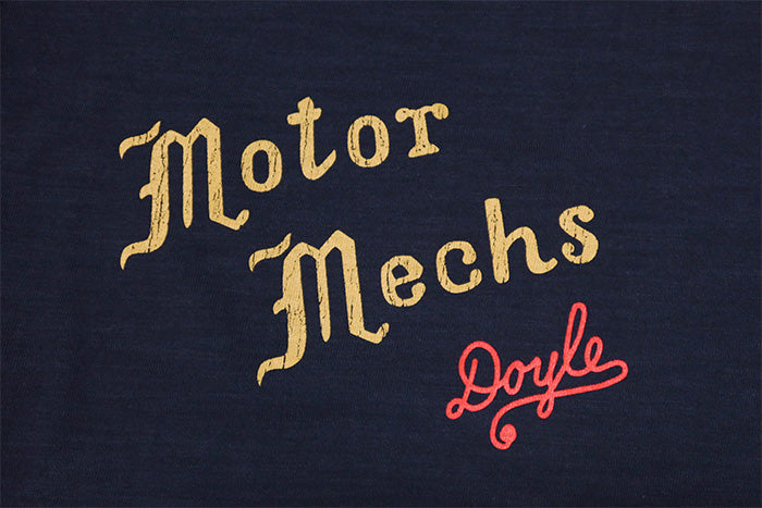 Pherrow's フェローズ 五分袖Tシャツ Motor Mechs 日本製 26W-PBT2