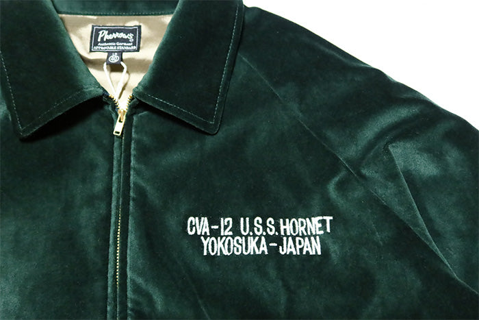 Pherrow's フェローズ 別珍スカジャン U.S.S. HORNET スーベニアジャケット 26W-PVSJ1
