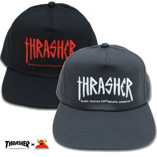 THRASHER x ToyMachine Thrasher ToyMachine Cap Collaboration "SCRATCH" Hat Imported 3131470