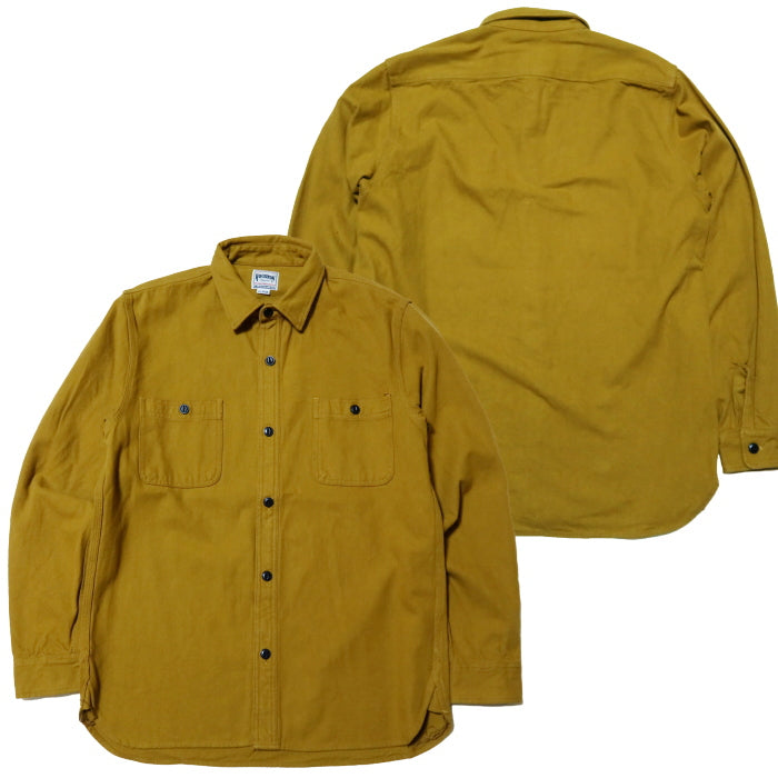 HOUSTON Solid Viyella Shirt, Plain, 41141, Work Shirt, Long Sleeve, Men's