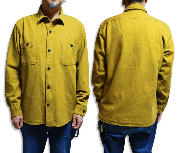 HOUSTON Solid Viyella Shirt, Plain, 41141, Work Shirt, Long Sleeve, Men's