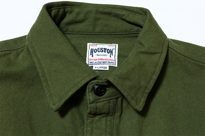 HOUSTON Solid Viyella Shirt, Plain, 41141, Work Shirt, Long Sleeve, Men's