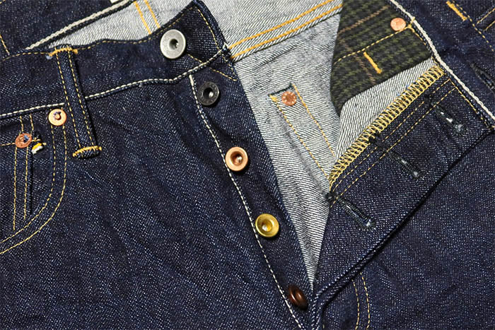 Pherrow's 421P Original Indigo Denim Straight Jeans Selvedge One Wash Made in Japan