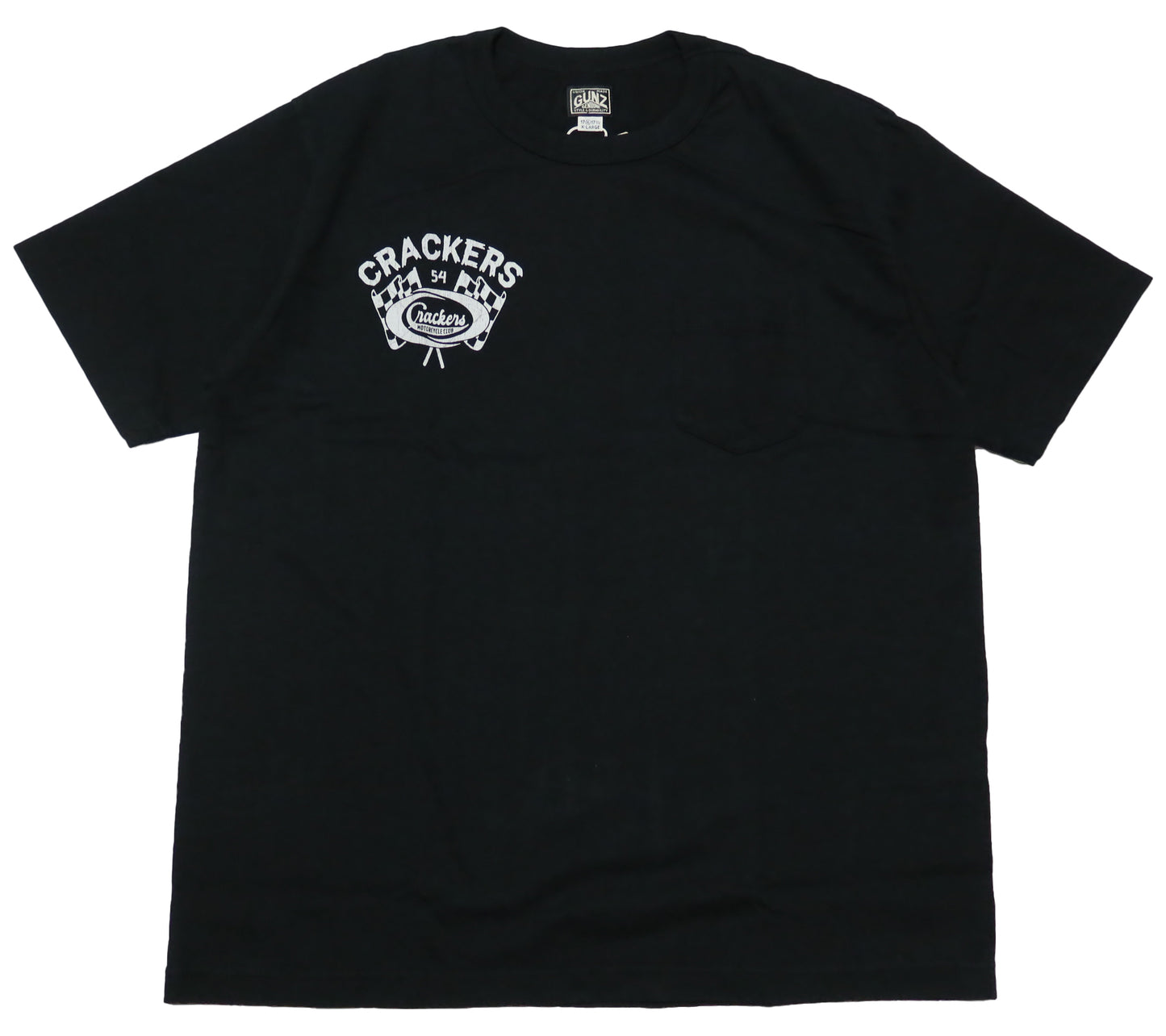 GUNZ ガンズ ポケットTシャツ 半袖 CRACKERS M.C. メンズ 444G083 ブラック