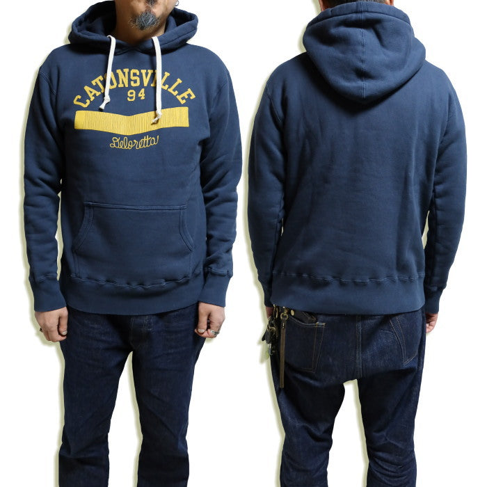 GUNZ ガンズ スウェットパーカー ヘビーウエイト 裏起毛 日本製 CATONVILLE Pt. メンズ ネイビー 445G424