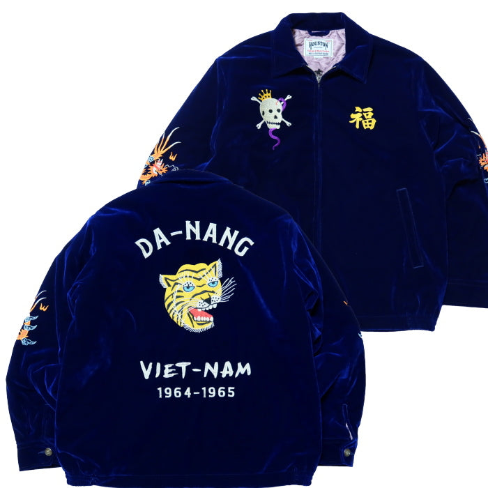 HOUSTON Houston Velvet Vietnam Jacket TIGER Vietjan 51381 Navy Men's