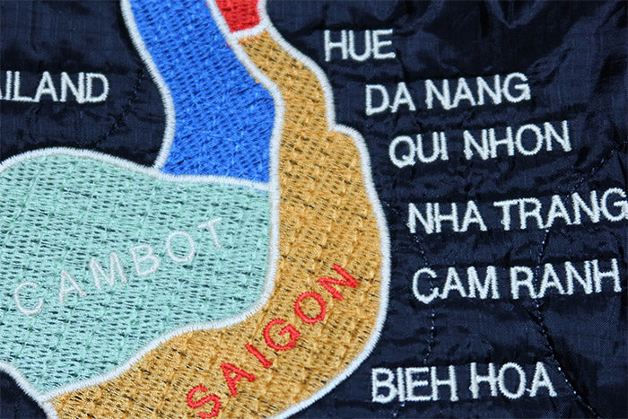 HOUSTON ヒューストン リバーシブルベトナムジャケット ベトジャン 別珍 キルティング グリーン 51515