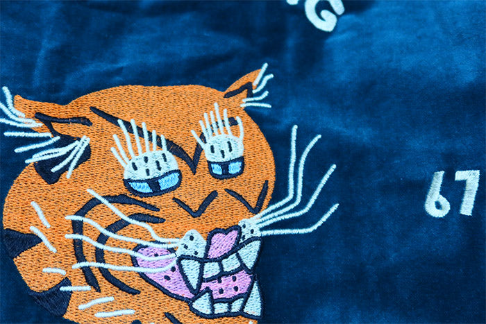 HOUSTON ヒューストン リバーシブルベトナムジャケット ベトジャン 別珍 キルティング グリーン 51515