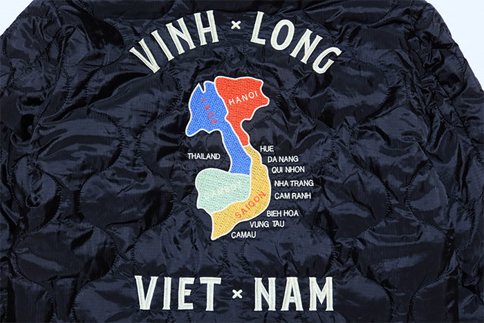 HOUSTON ヒューストン リバーシブルベトナムジャケット ベトジャン 別珍 キルティング グリーン 51515