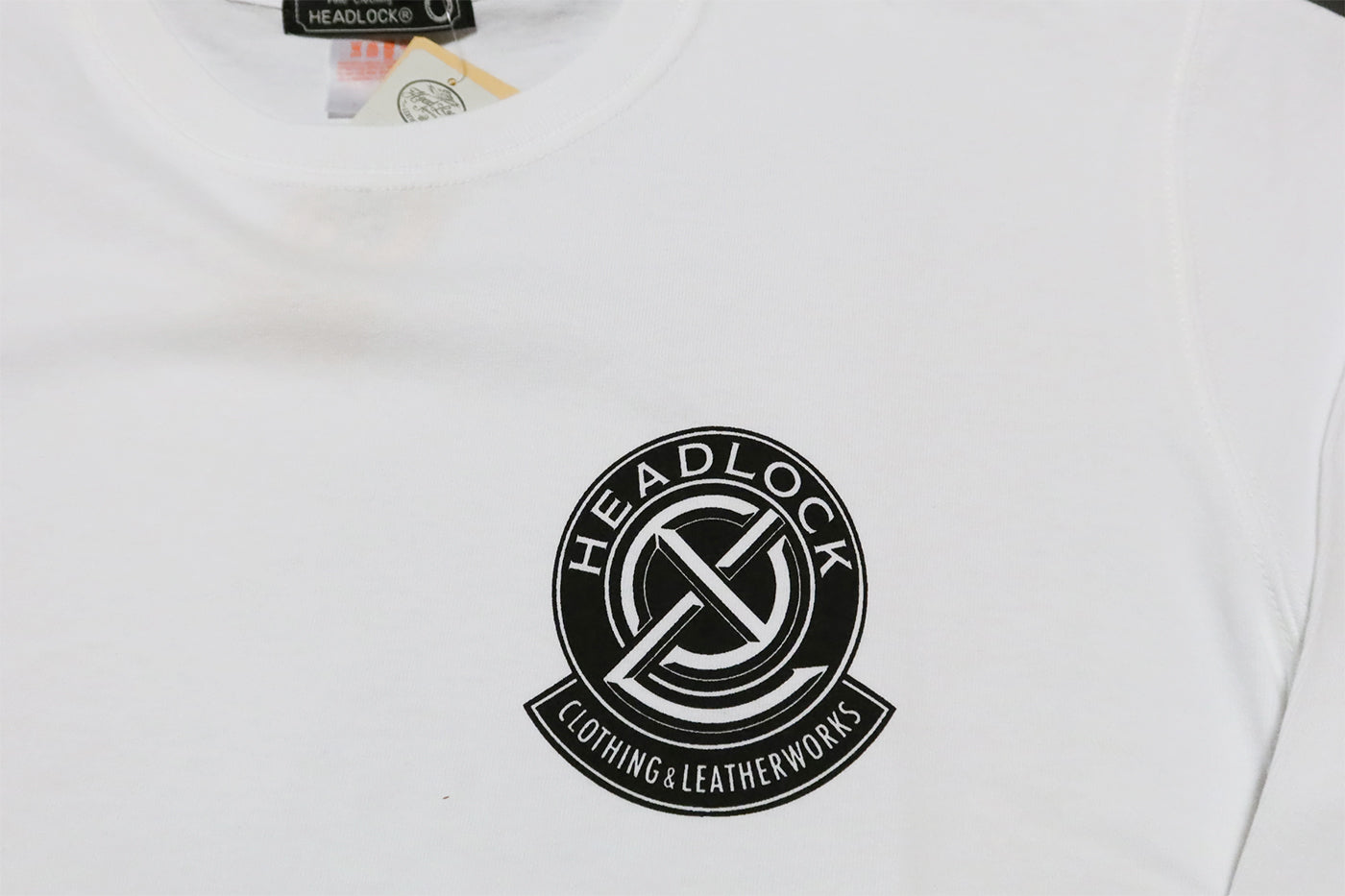 HEAD LOCK Original Long T-shirt Headlock Logo HLLT-010 Men's Long Sleeve White