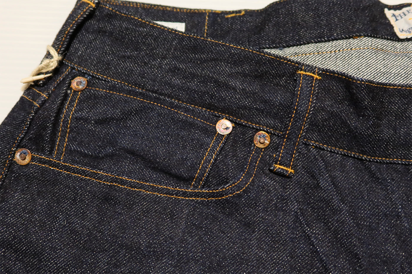 Pherrow's Jeans 500SW Starched Wash Denim Wide Straight