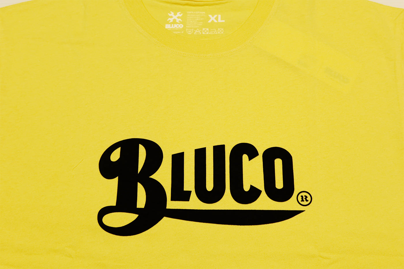 BLUCO T-shirt OLD LOGO logo print men's short sleeve black 143-22-002