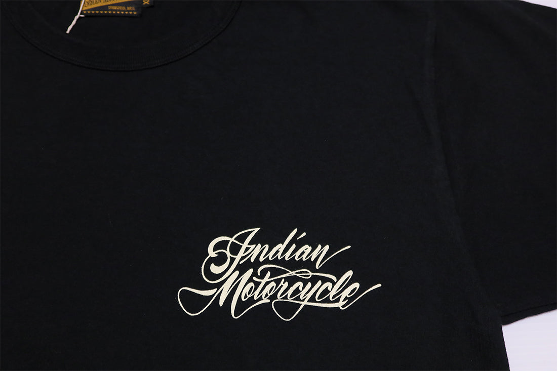 IndianMotorcycle インディアンモーターサイクル Tシャツ BLAZES THE WAY メンズ 半袖 IM79363 ブラック