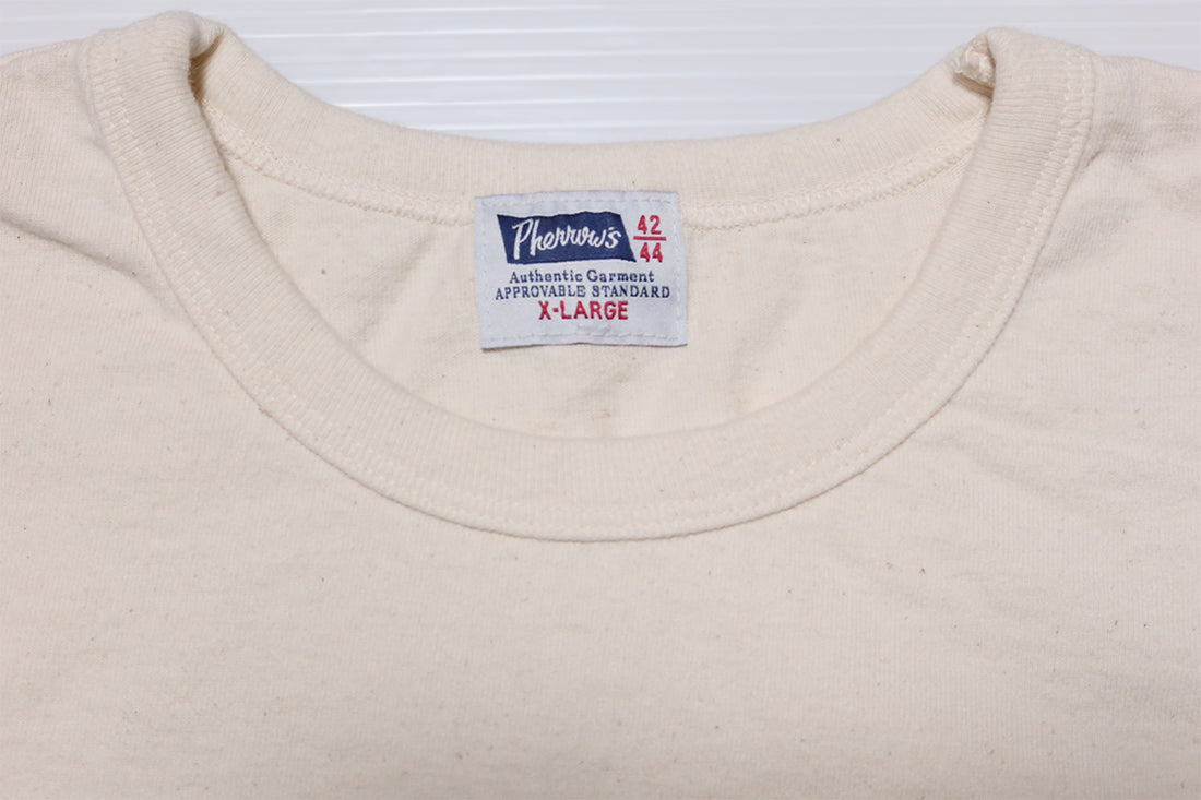 Pherrow's VOICE Men's American Casual Short Sleeve T-Shirt 24S-PMT2 Smoke White