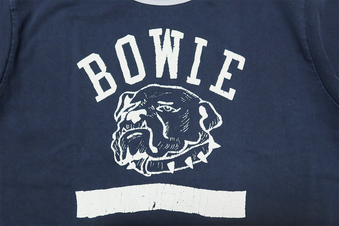 GUNZ ガンズ リンガーTシャツ 半袖 BOWIE カレッジ 444G082 インディゴ 日本製