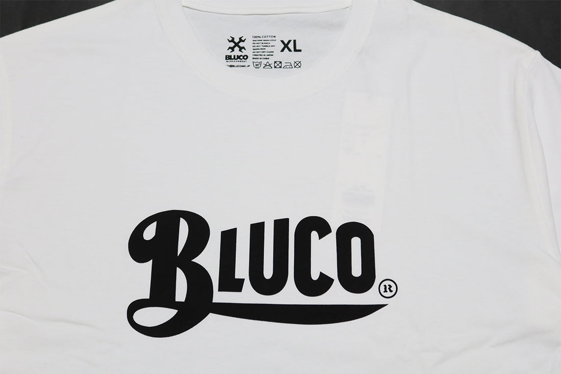 BLUCO OLD LOGO T-shirt with logo print, short sleeves, men's, 143-22-002