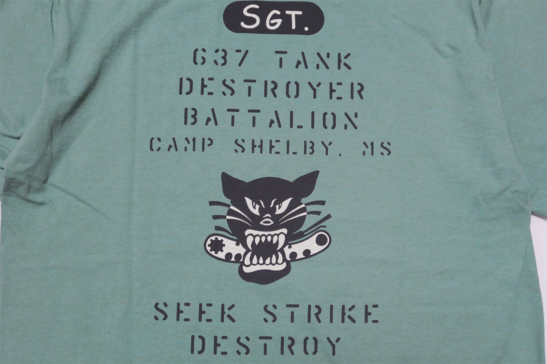 Buzz Rickson's バズリクソンズ Tシャツ 637th TANK DESTROYER BATTALION BR79436 Made in the USA