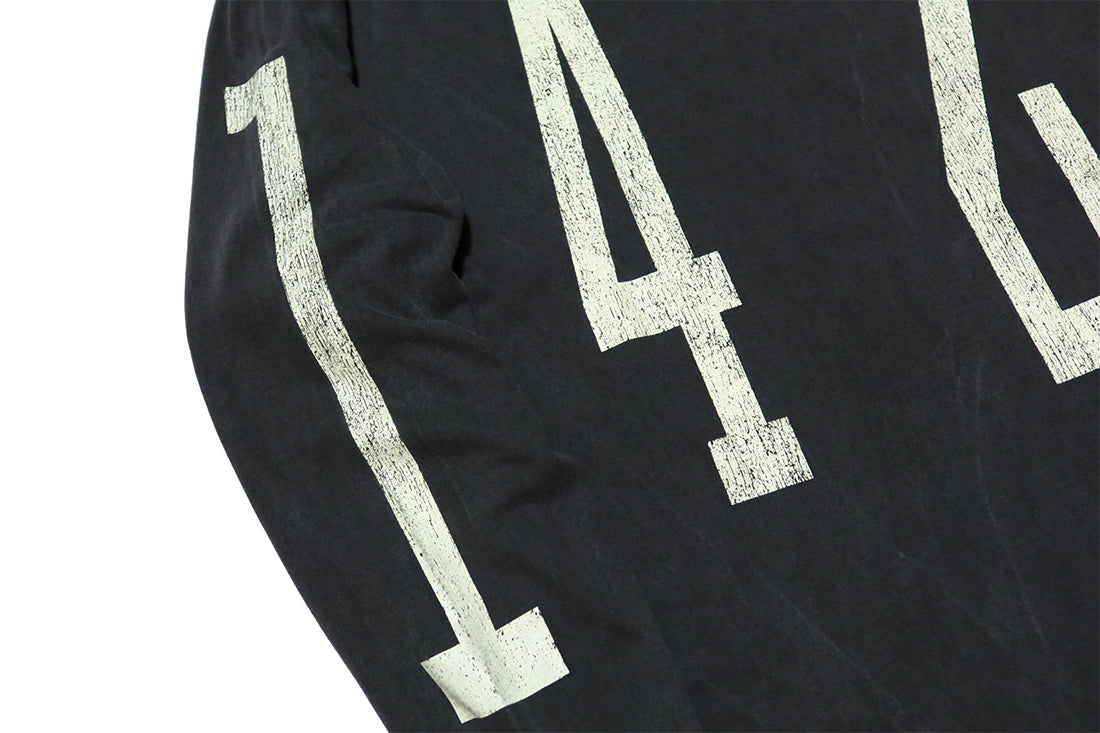MODUCT モダクト 長袖Tシャツ UNLUCKY NUMBER ピグメントダイ ナンバリング 東洋エンタープライズ MO69340 アメリカ製