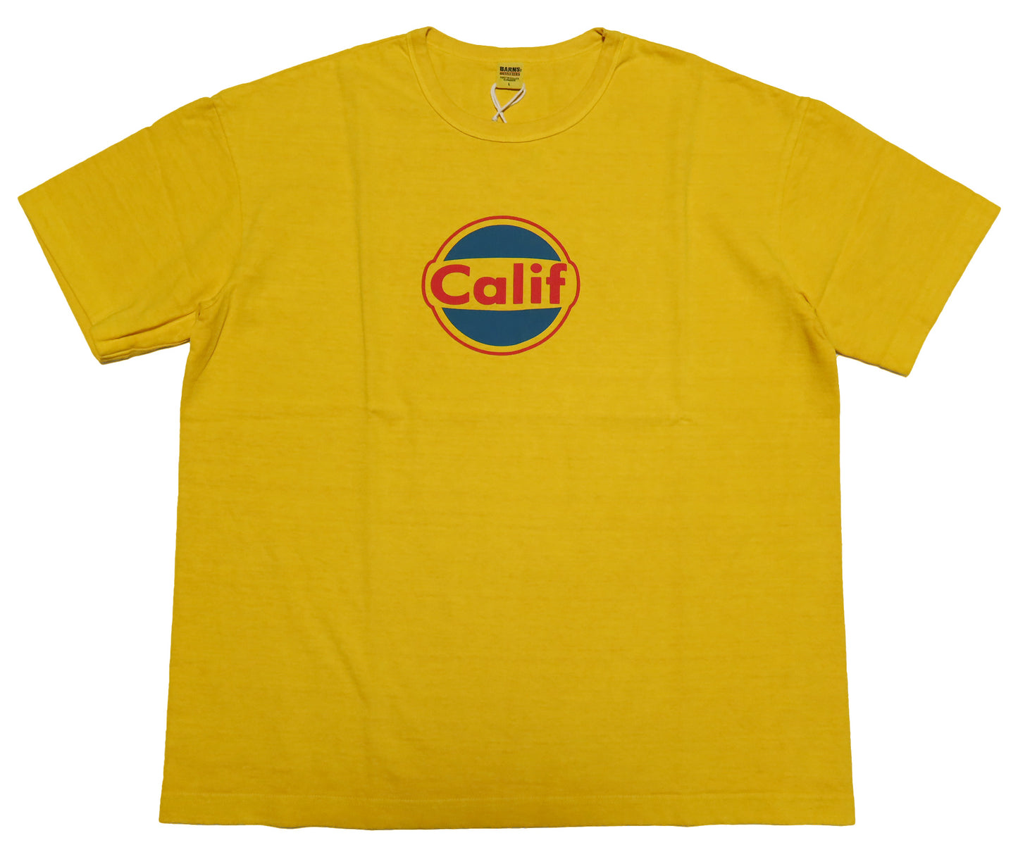 BARNS OUTFITTERS "CALIF" Pigment Dye T-Shirt, Round Body, Made in Japan, BR-24302