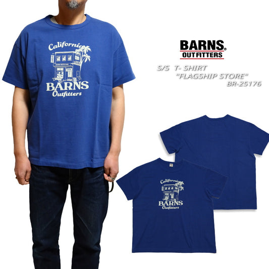 BARNS OUTFITTERS バーンズアウトフィッターズ Tシャツ FLAGSHIP STORE 丸胴 日本製 BR-25176