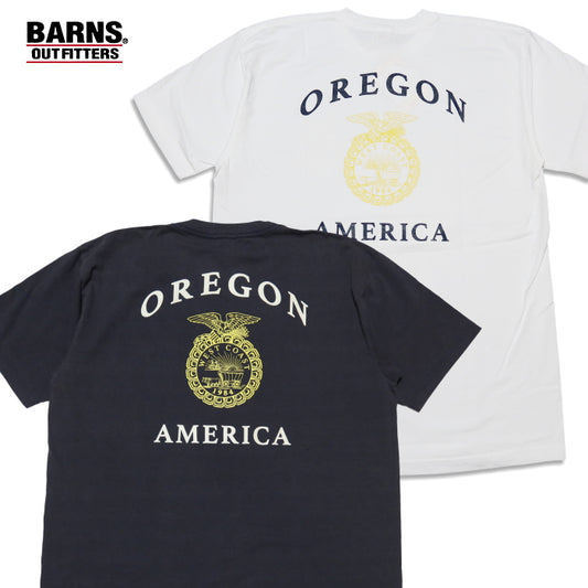 BARNS OUTFITTERS バーンズアウトフィッターズ Tシャツ OREGON オレゴン 丸胴 BR-25306