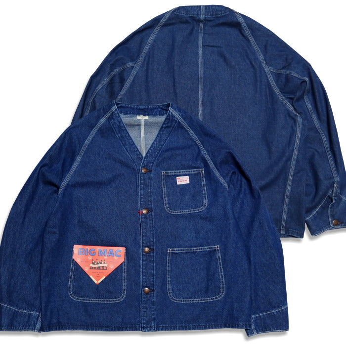 BARNS OUTFITTERS バーンズアウトフィッターズ BIG MAC デニムエンジニアジャケット カバーオール BR-25370 インディゴ