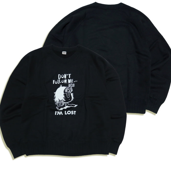 BARNS OUTFITTERS バーンズアウトフィッターズ クルーネックスウェットシャツ ラグラン袖 Azuma Drop Needle Ribbed 日本製 BR-25437