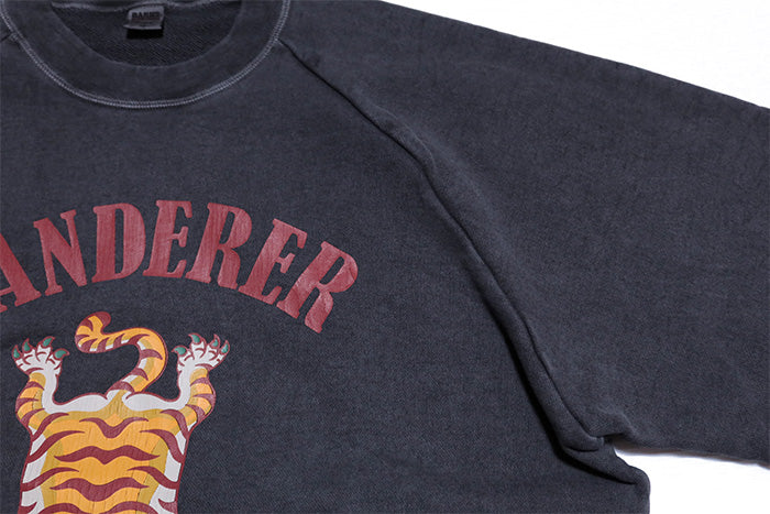 BARNS OUTFITTERS GOAT Slub Sweatshirt with WANDERER Tiger Rug, Made in Japan, BR-26111