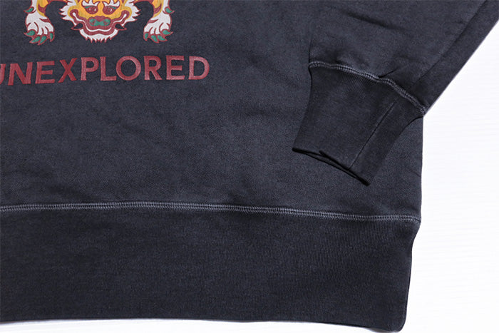 BARNS OUTFITTERS GOAT Slub Sweatshirt with WANDERER Tiger Rug, Made in Japan, BR-26111
