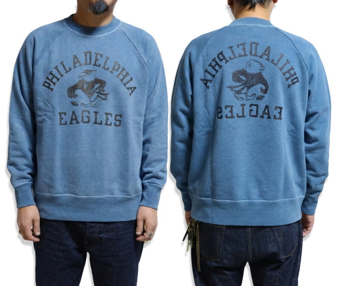 BARNS OUTFITTERS "PHILADELPHIA EAGLES" Raglan Sweatshirt, Made in Japan, BR-26116