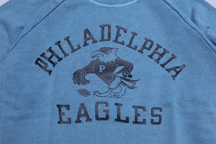 BARNS OUTFITTERS "PHILADELPHIA EAGLES" Raglan Sweatshirt, Made in Japan, BR-26116