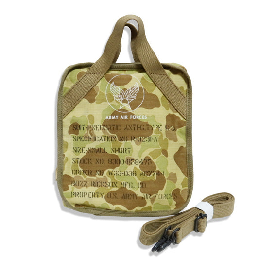 Buzz Rickson's バズリクソンズ フロッグスキンカモフラージュバッグ SUIT-PNEUMATIC ANTI-G TYPE G-3A 日本製 ハンターカモ 小物入れ 2WAY ミリタリー BR02879