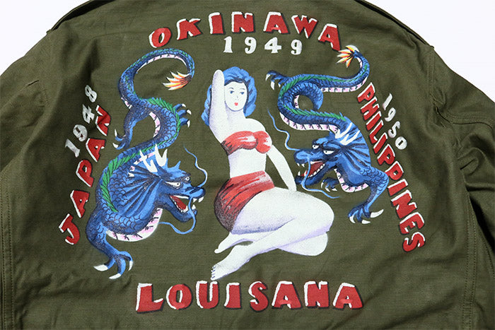 BUZZ RICKSON'S バズリクソンズ M-43フィールドジャケット"BUZZ RICKSON MFG.CO."ハンドペイント"DRAGON＆LADY" M-1943 日本製 BR15723
