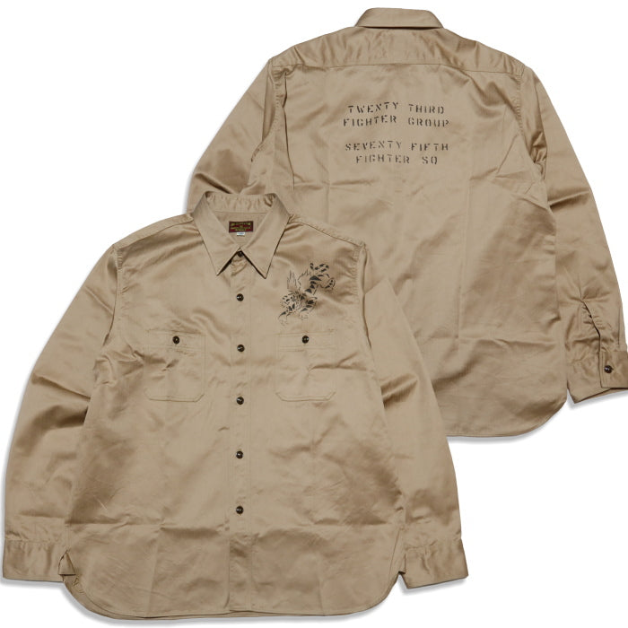 BuzzRickson's バズリクソンズ ヘリンボーンワークシャツ フライングタイガー 日本製 長袖 BR29476