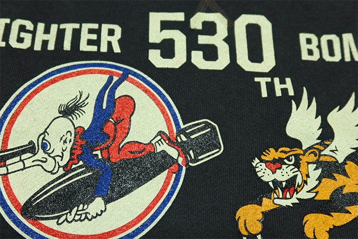 BuzzRickson's バズリクソンズ セットインクルースウェットシャツ 530th FTR-BOMB FLYING TIGERS 前Vガゼット BR69634 日本製 フライングタイガー ミリタリー