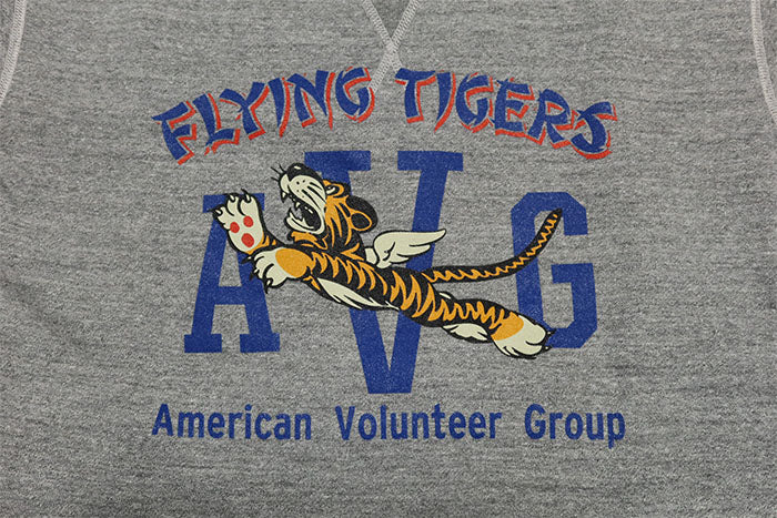 BuzzRickson's バズリクソンズ スウェットシャツ 前Vガゼット フライングタイガー セットインクルー AVG 日本製 BR69697