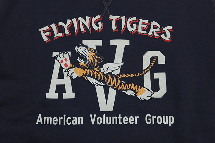 BuzzRickson's バズリクソンズ スウェットシャツ 前Vガゼット フライングタイガー セットインクルー AVG 日本製 BR69697