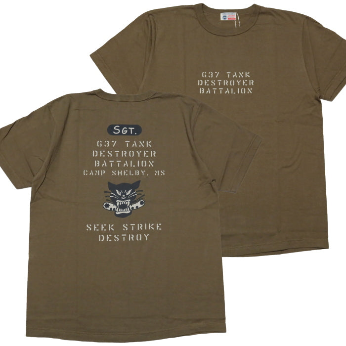 Buzz Rickson's バズリクソンズ Tシャツ 637th TANK DESTROYER BATTALION BR79436 Made in the USA