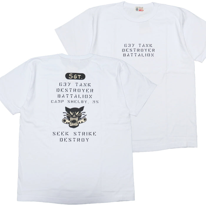 Buzz Rickson's バズリクソンズ Tシャツ 637th TANK DESTROYER BATTALION BR79436 Made in the USA