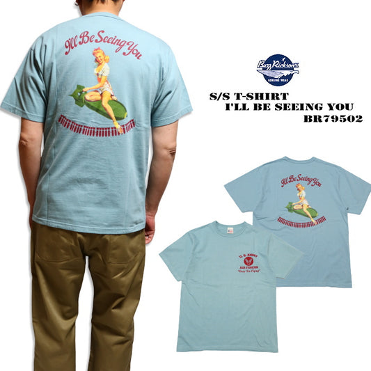 BuzzRickson's バズリクソンズ Tシャツ I'LL BE SEEING YOU BR79502 メンズ 半袖 ミリタリー