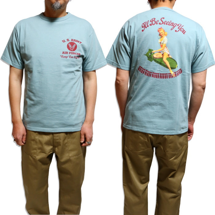 BuzzRickson's バズリクソンズ Tシャツ I'LL BE SEEING YOU BR79502 メンズ 半袖 ミリタリー