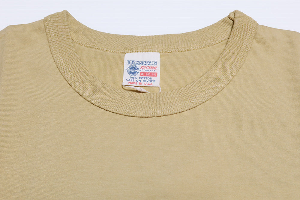 BUZZ RICKSON’S(バズリクソンズ) Tシャツ BEAT ARMY GO NAVY BR79702 アメリカ製 丸胴 メンズ 半袖