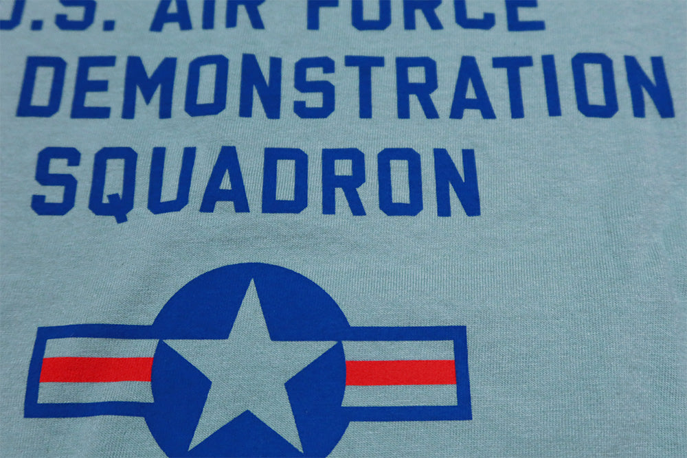 Buzz Rickson's T-Shirt THUNDERBIRDS BR79705 Made in USA Round Body Men's Short Sleeve