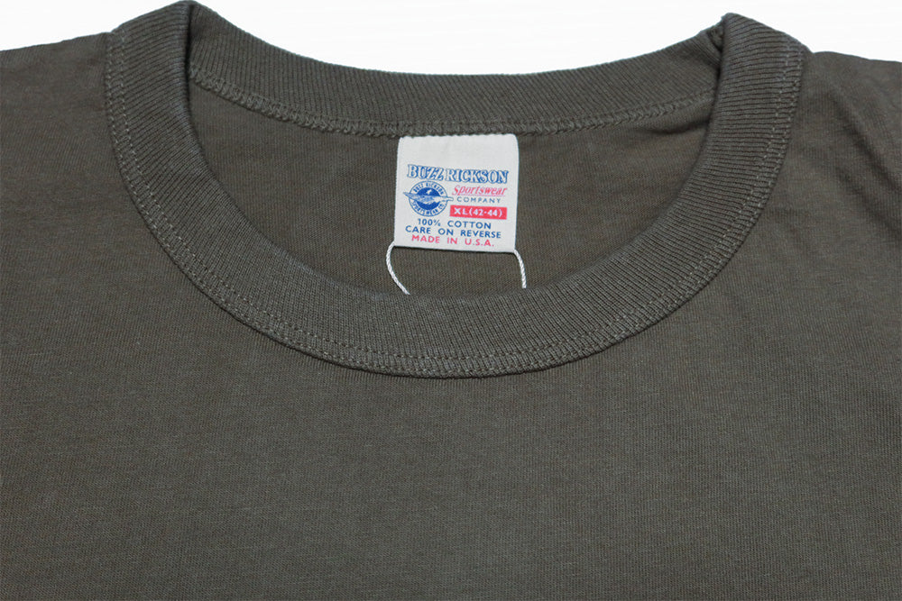 Buzz Rickson's Flying Tigers Pocket T-Shirt BR79709 Made in USA Tubular Knit Men's Short Sleeve