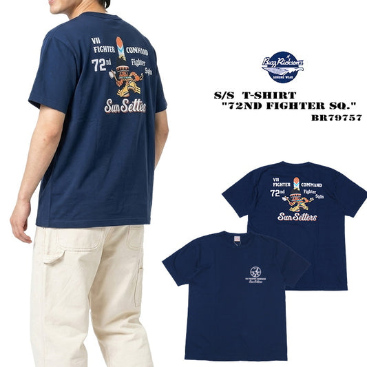 Buzz Rickson's バズリクソンズ Tシャツ 72nd FIGHTER SQ. ミリタリー BR79757 日本製 丸胴 メンズ 半袖