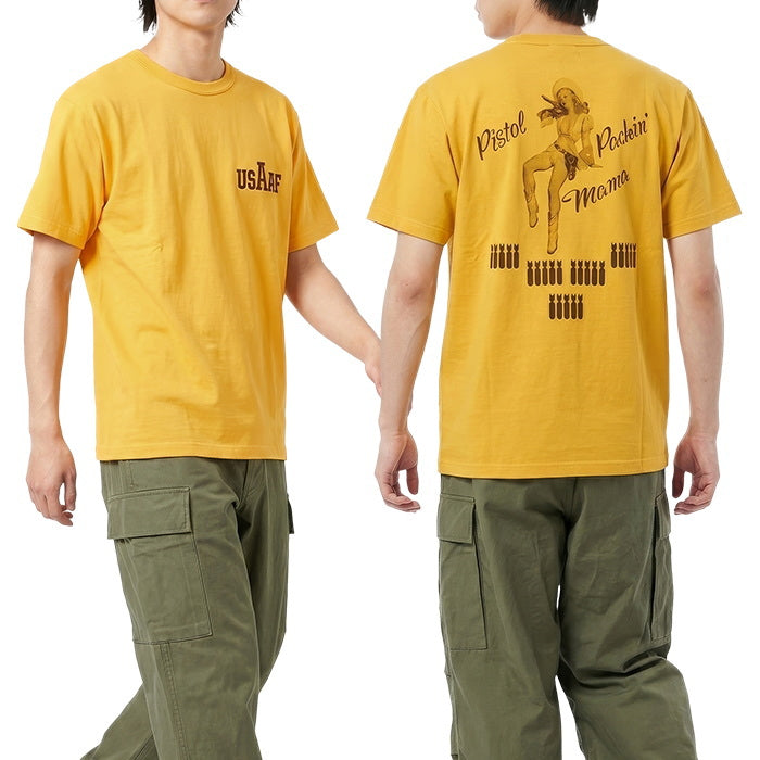 BUZZ RICKSON'S バズリクソンズ Tシャツ PISTOL PACK'N MAMA ピンナップ ミリタリー BR79780 アメリカ製 丸胴 メンズ 半袖