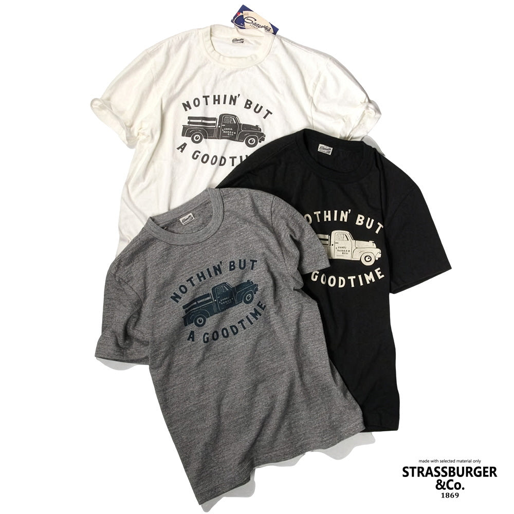STRASSBURGER & Co. Strassburger GRAVUTEE TRUCK T-shirt Made in Japan Round body GVT-902