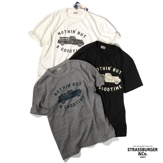 STRASSBURGER＆Co. ストラスバーガー GRAVUTEE TRUCK Tシャツ 日本製 丸胴 GVT-902