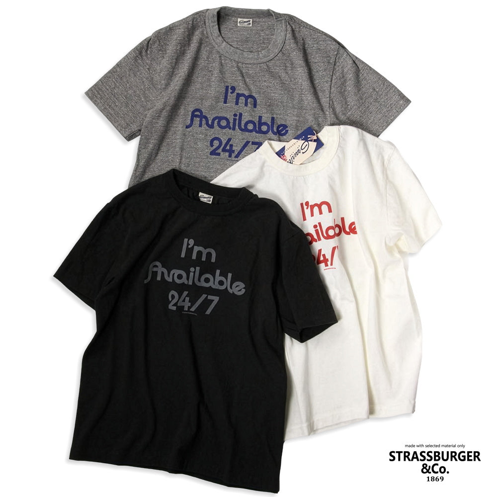 STRASSBURGER＆Co. ストラスバーガー GRAVUTEE 24/7 Tシャツ 日本製 丸胴 吊り編み GVT-904